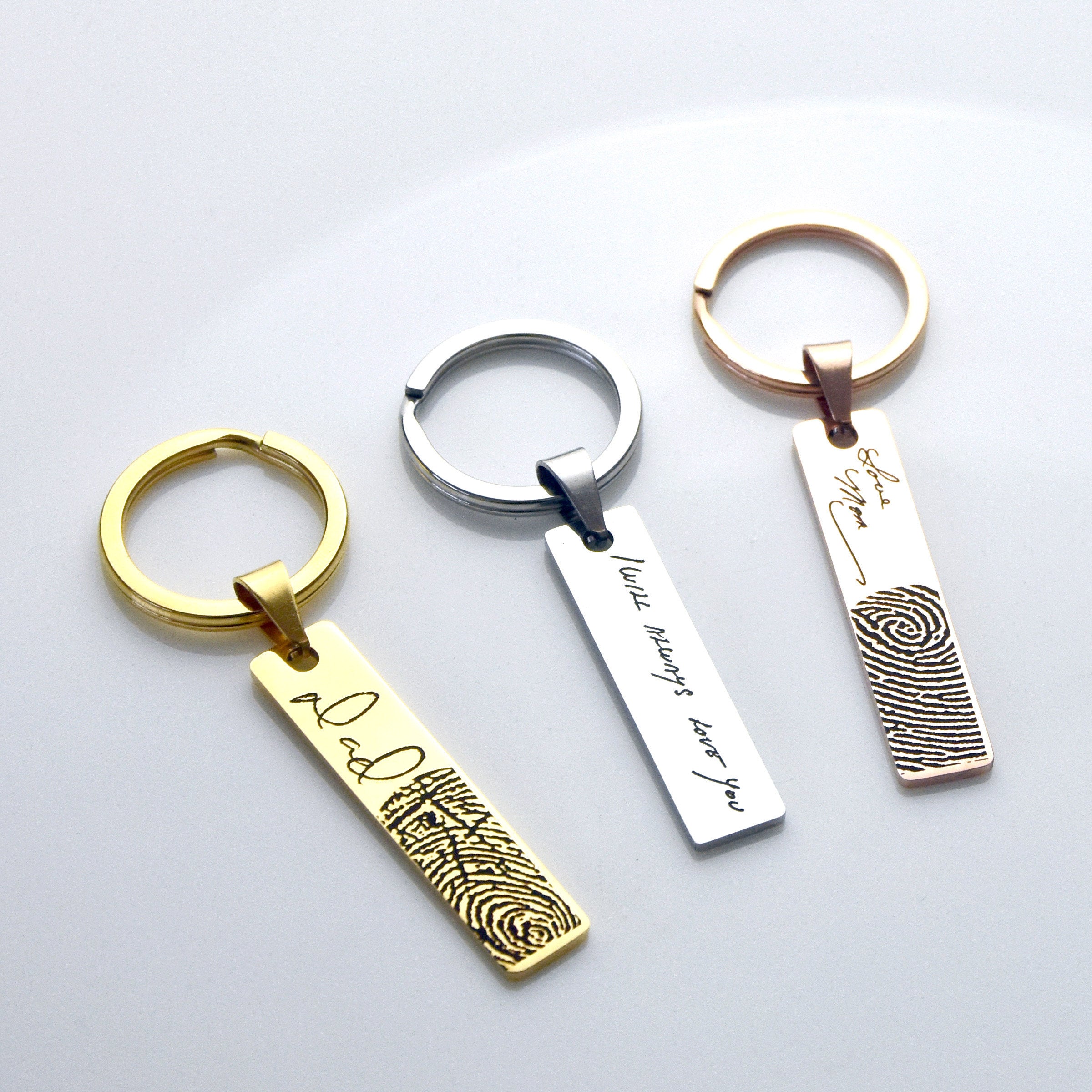 Cheap personalized silver keychains